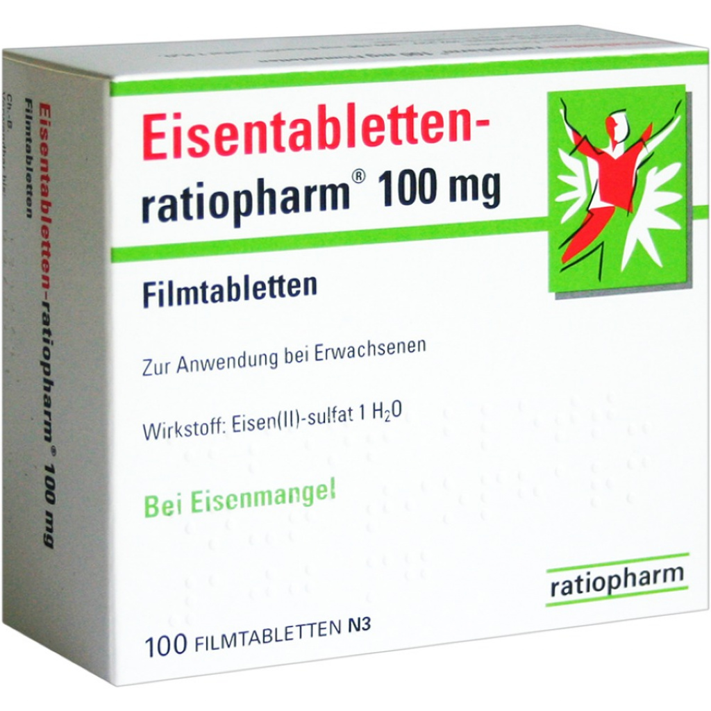 FERRO Compresse Ratiopharm 100 MG Compresse Rivestite Con Film 100 PZ