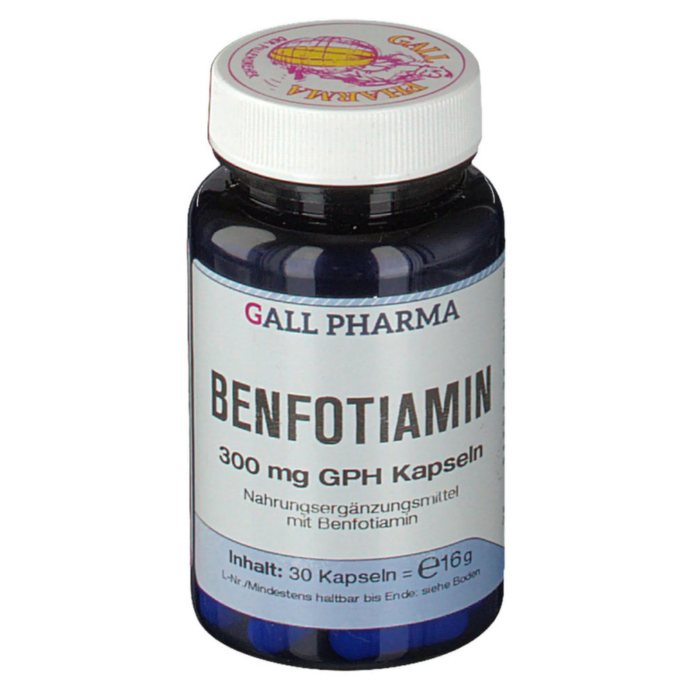 Benfotiamin Benfotiamina 300mg 30 Capsule Erbofarma Farmaci