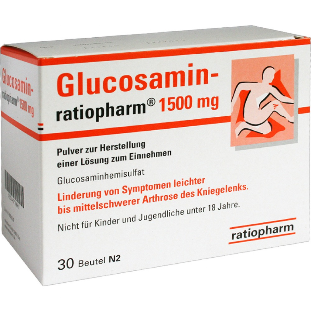 GLUCOSAMINA Ratiopharm 1500 MG SOLUZIONE ORALE – BUSTE 30 PZ ...