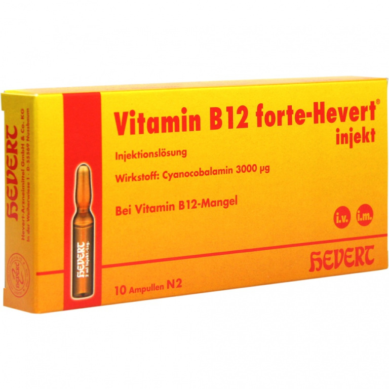 VITAMINA B12 Hevert Forte Injekt Fiale - Erbofarma Farmaci, Generici ...