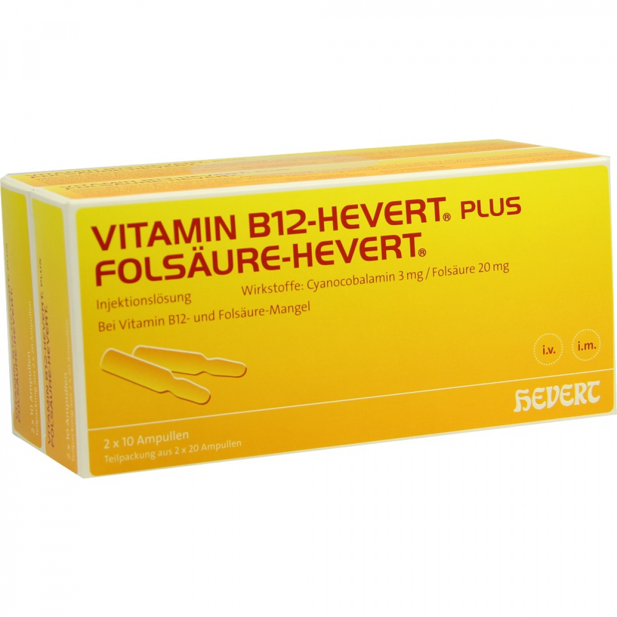 VITAMIN B12 FOLS HEVERT 100 STK X 2 ML ( VITAMINA B12 FOLS HEVERT 100 ...