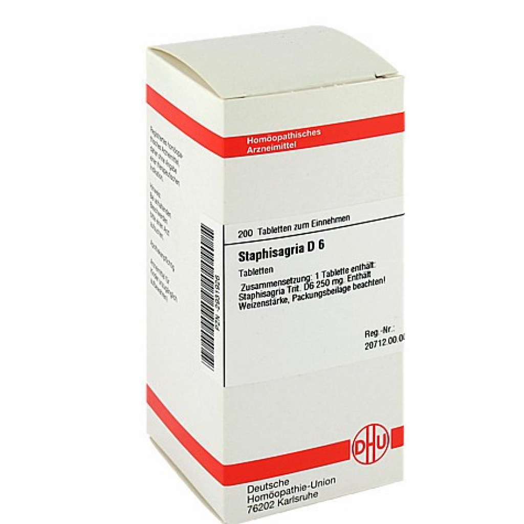 STAPHISAGRIA D6 200 COMPRESSE - Erbofarma farmaci, generici, omeopatici ...