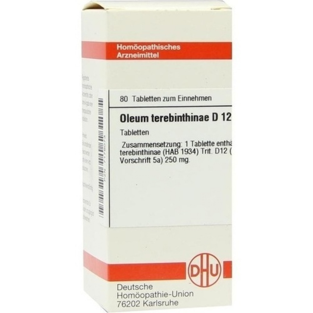 OLEUM TEREBINTHINAE D12 80 COMPRESSE - Erbofarma farmaci, generici ...